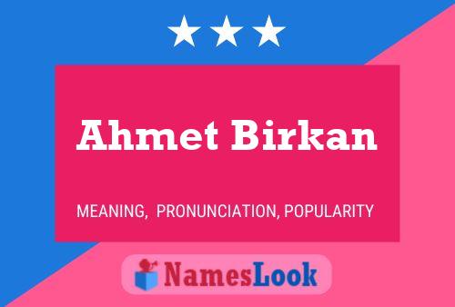 ملصق اسم Ahmet Birkan