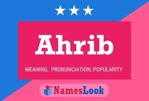 ملصق اسم Ahrib