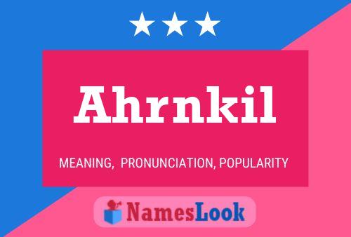 ملصق اسم Ahrnkil