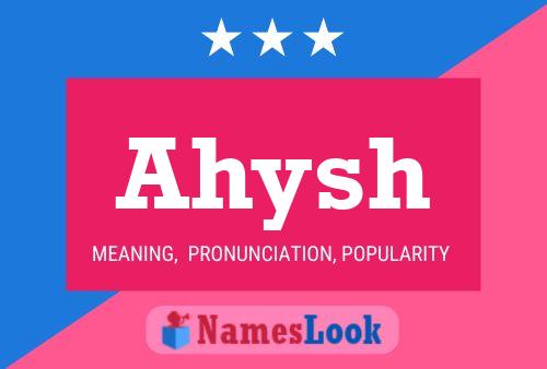 ملصق اسم Ahysh