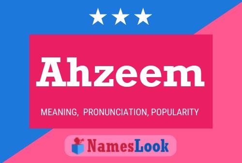 ملصق اسم Ahzeem