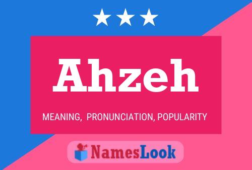 ملصق اسم Ahzeh