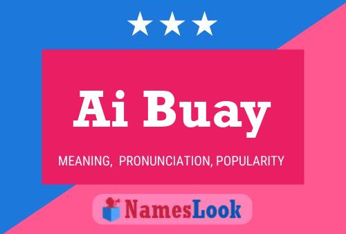 ملصق اسم Ai Buay