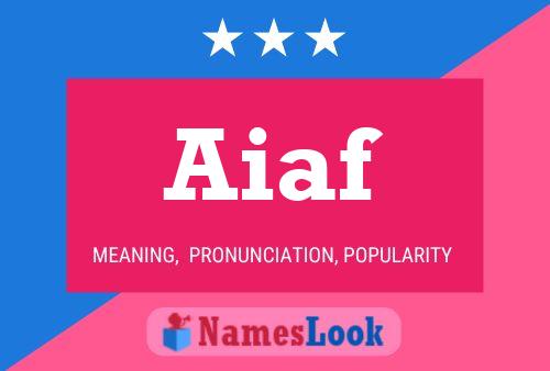 ملصق اسم Aiaf