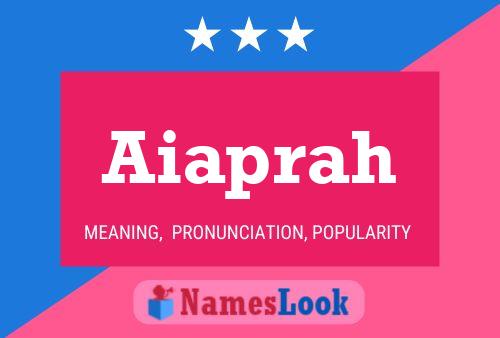 ملصق اسم Aiaprah