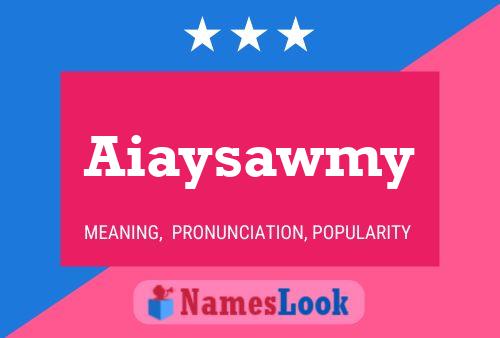 ملصق اسم Aiaysawmy