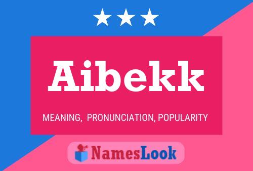 ملصق اسم Aibekk