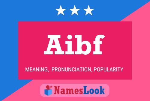 ملصق اسم Aibf