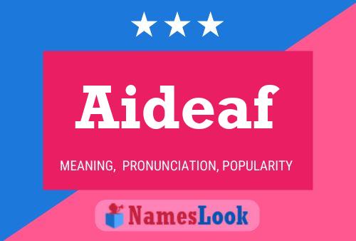 ملصق اسم Aideaf