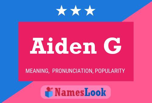 ملصق اسم Aiden G