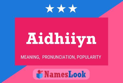 ملصق اسم Aidhiiyn