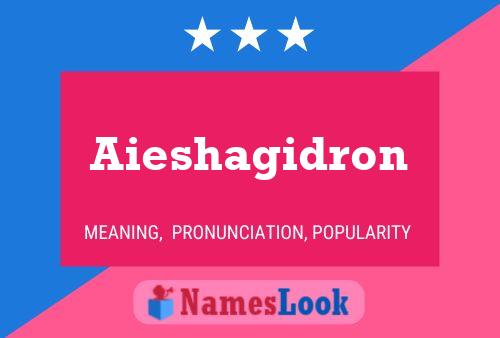 ملصق اسم Aieshagidron