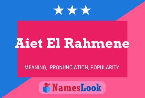 ملصق اسم Aiet El Rahmene