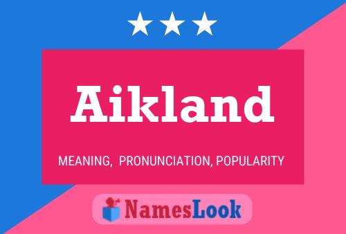 ملصق اسم Aikland