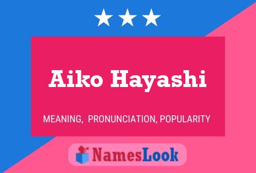 ملصق اسم Aiko Hayashi