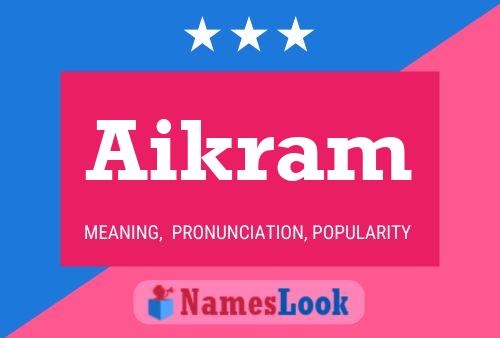 ملصق اسم Aikram