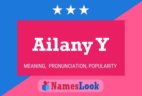 ملصق اسم Ailany Y