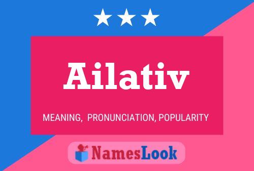 ملصق اسم Ailativ