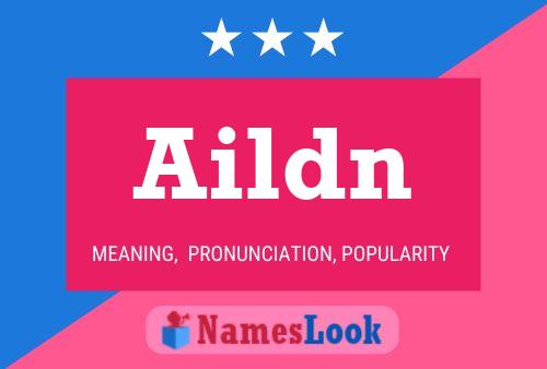 ملصق اسم Aildn