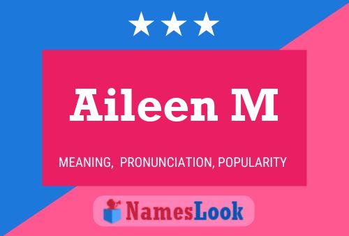 ملصق اسم Aileen M