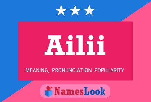 ملصق اسم Ailii