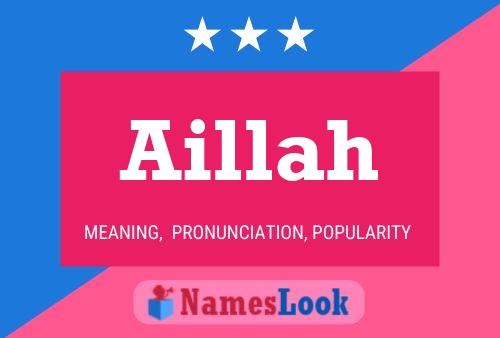 ملصق اسم Aillah