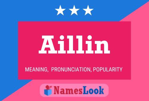 ملصق اسم Aillin