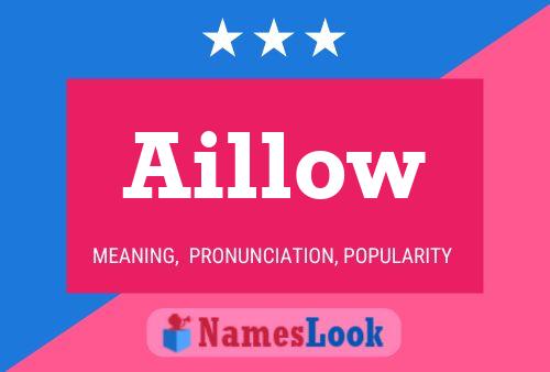 ملصق اسم Aillow