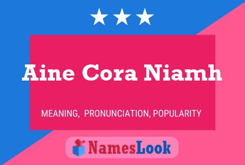 ملصق اسم Aine Cora Niamh