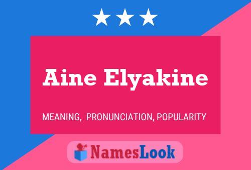 ملصق اسم Aine Elyakine