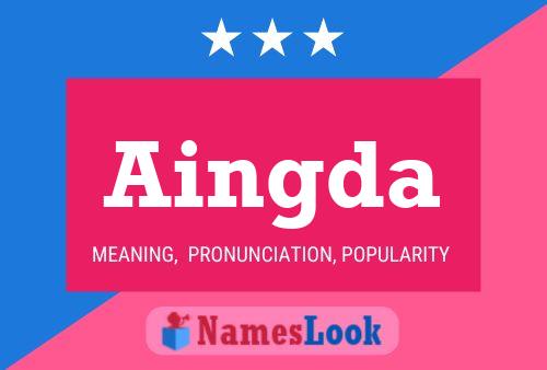 ملصق اسم Aingda