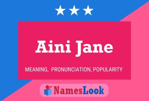 ملصق اسم Aini Jane