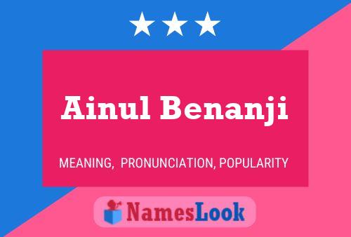 ملصق اسم Ainul Benanji