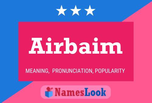 ملصق اسم Airbaim