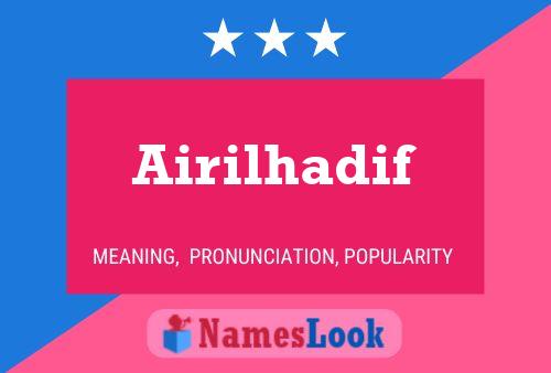 ملصق اسم Airilhadif