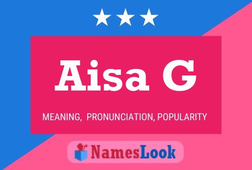 ملصق اسم Aisa G