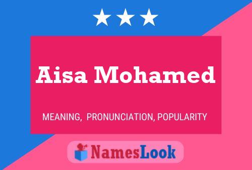 ملصق اسم Aisa Mohamed