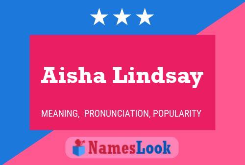 ملصق اسم Aisha Lindsay