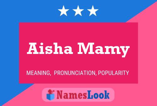 ملصق اسم Aisha Mamy