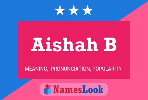 ملصق اسم Aishah B