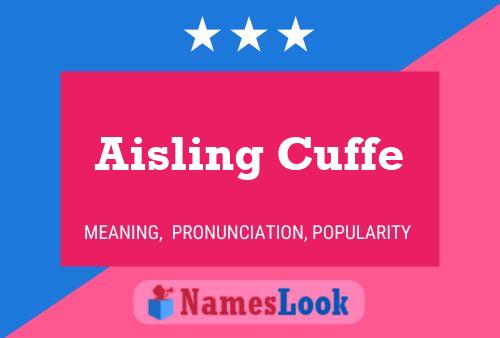 ملصق اسم Aisling Cuffe