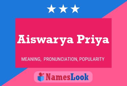 ملصق اسم Aiswarya Priya