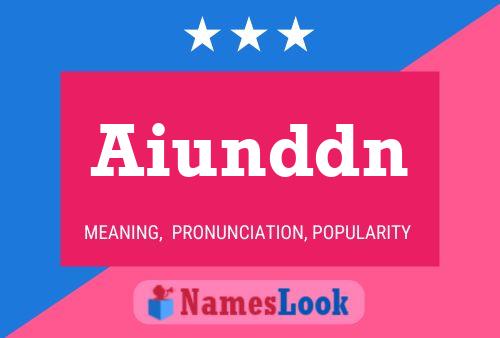 ملصق اسم Aiunddn