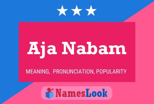 ملصق اسم Aja Nabam