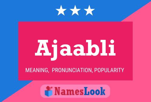 ملصق اسم Ajaabli