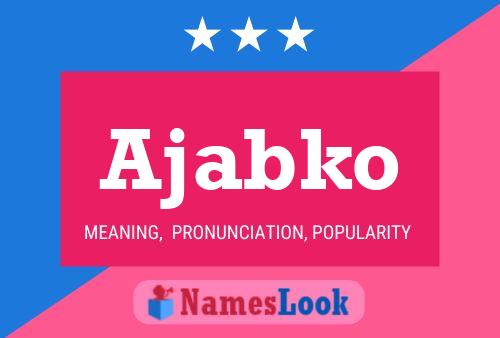 ملصق اسم Ajabko