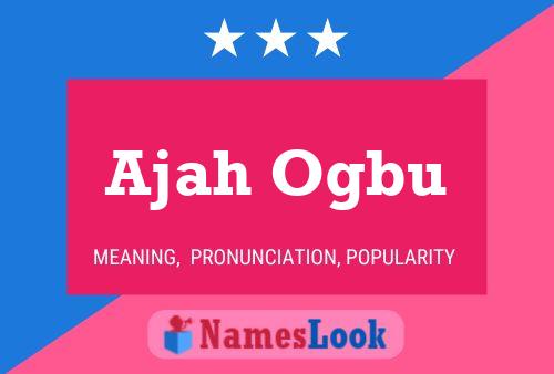 ملصق اسم Ajah Ogbu