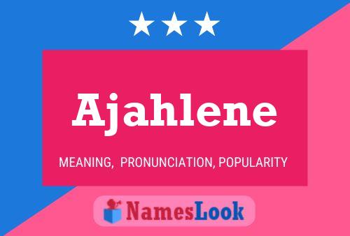 ملصق اسم Ajahlene