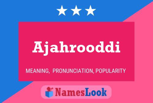 ملصق اسم Ajahrooddi