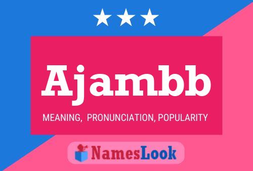 ملصق اسم Ajambb